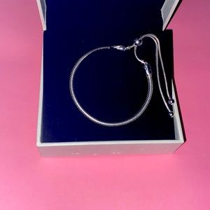 Pandora Silver Moments Snake Chain slider bracelet